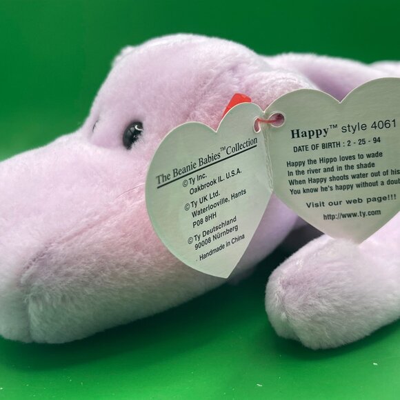 Ty Beanie Baby Bundle Snail Monkey Hippo Koala Beanbag Stuffed Animal Toys 1990s - Picture 7 of 8